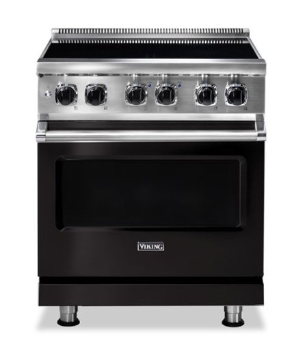 Viking - 5 Series 4.7 Cu. Ft. Freestanding Electric Induction Range - Onyx-Front_Standard