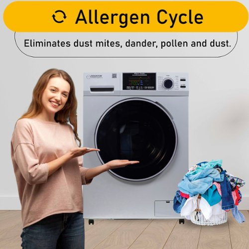 【na.e】 Smooth Reversible All-in-one Equator All-in-One Combo Electric Washer-Dryer, 1.62 cu. ft