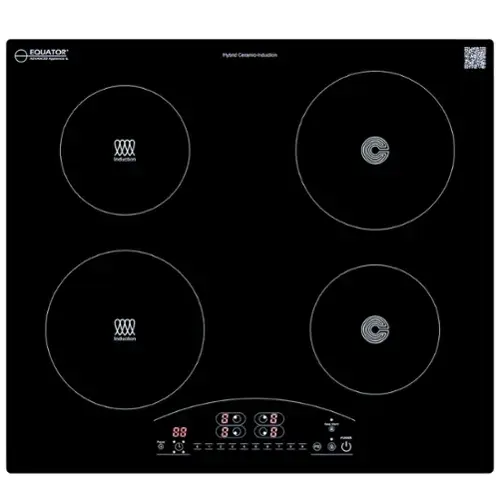 EQUATOR  
ADVANCED APPLIANCES &  
Hybrid Ceramic-Induction  

Induction  
Induction  
Induction  
Ceramic  

88  
88  
88  
88  

PD  
POWER  
TIMER