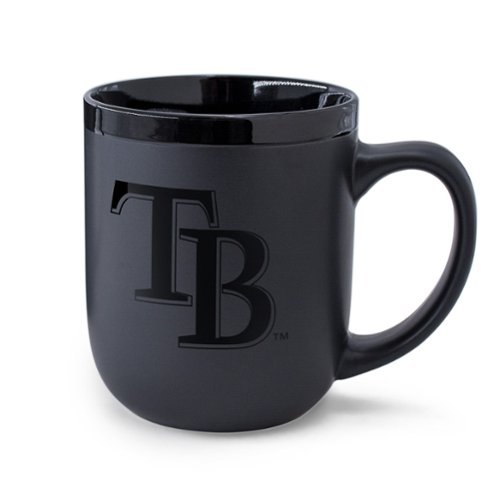 WinCraft - Tampa Bay Rays 17oz. Black Tonal Ceramic Mug - Multicolor-Front_Standard 