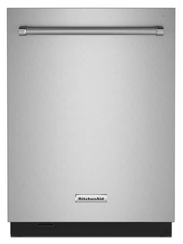 KitchenAid - 24" Top Control Built-In Tub Dishwasher with 3rd Rack, Fan-Enabled ProDry, 44 dBA - Stainless Steel-Front_Standard