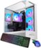 iBUYPOWER - Element 9 Gaming Desktop PC -Intel Core i7 14700F, NVIDIA GeForce RTX 5060Ti 16GB,32GB DDR5 RGB,1TB SSD - White-Front_Standard