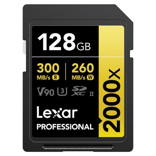 Lexar - Professional 2000x SDHC™/SDXC™ UHS-II Card (128 GB)-Front_Standard 