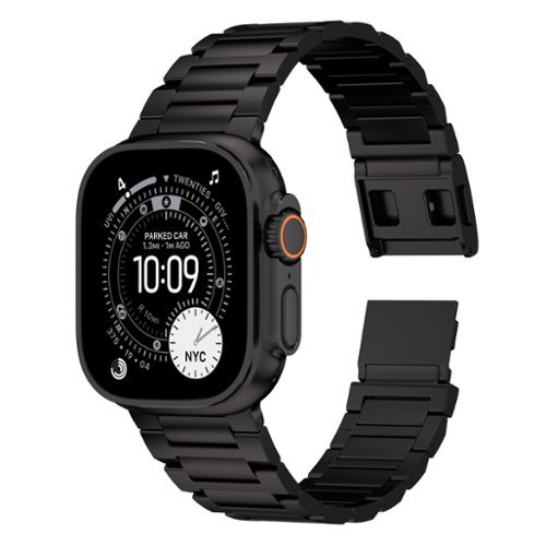 Ultra Supply Co - Titan G4 Titanium Band for Apple Watch Ultra 3/2/1 - Black Titanium-Front_Standard 