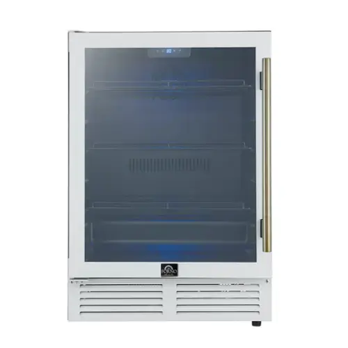 Front. Forno Appliances - Frescolino 188-Can Convertible 4.8 Cu. Ft. 24" Wine Cooler - White.