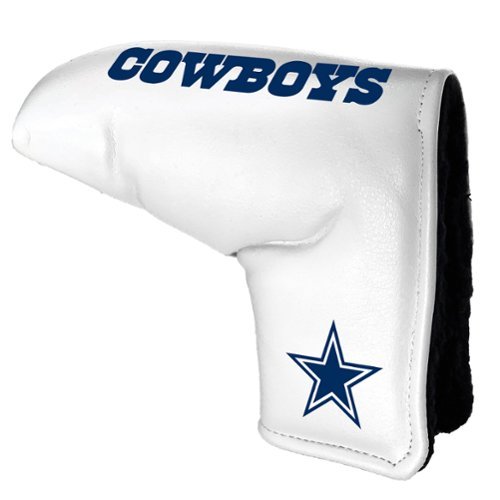 Team Golf - Dallas Cowboys Tour Blade Putter Cover - White-Front_Standard 