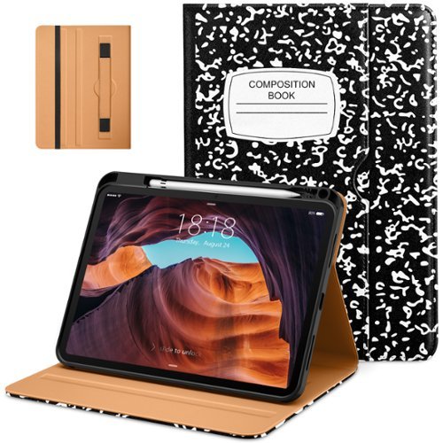 DTTO - Case for iPad 11th Gen 11" 2025 (A16) & 10th Gen 10.9" 2022, Leather Folio Cover with Pencil Holder & Auto Wake/Sleep - Book-Front_Standard 