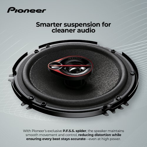 Pioneer 6-1/2 - 3-way, 300 W Max Power, Coaxial Speakers (pair) - Black GLOBAL SHIPPING