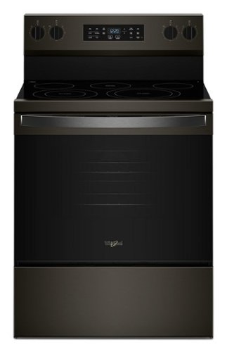 Whirlpool - 5.3 Cu. Ft. Electric Range with Air Cooking Technology - Black Stainless Steel