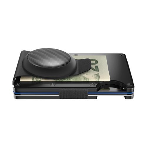 The Ridge Wallet CARBON FIBER AIRTAG MONEY CLIP - Silver WORLDWIDE DELIVERY