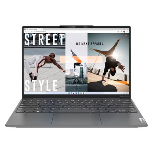 Lenovo - Slim 7 Carbon 13.3" Laptop Intel Core i7-1260P 16GB RAM 1TB SSD W11H - Refurbished - Onyx Grey-Front_Standard 