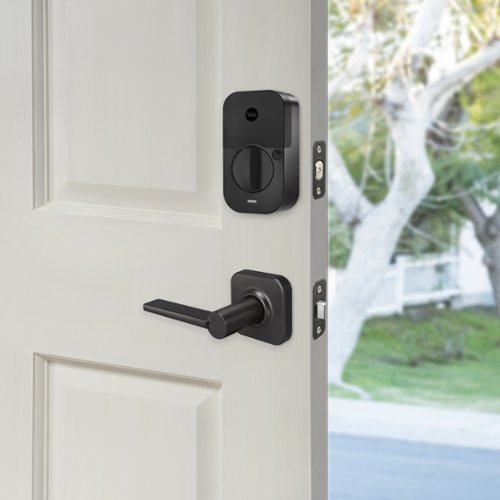 Yale Assure Lock 2 - Smart Lock Wi-Fi Deadbolt with Push Button Keypad | Key Access - Valdosta Handle - Black Suede BUY IN EUROPE