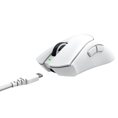 Razer DeathAdder V3 Pro Lightweight Optical Gaming Mouse with 90 Hour Battery - Wireless - White BUY ONLINE