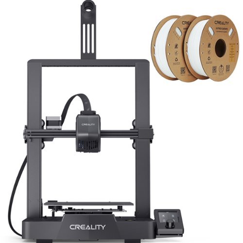 Creality - Ender-3 V3 SE 3D Printer Basic Combo (1.75 mm Ender PLA Filament- White 2-Pack) - Black