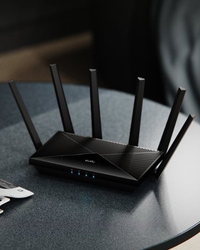 Cudy  Tri-Band Wi-Fi 7 BE11000 Router, 6-Stream 10 Gbps, 4×2.5G Ports, Up to 11000Mbps, VPN, APP, 6×High-gain Antennas - black BUY IN EUROPE