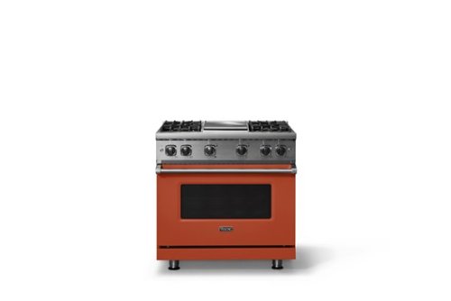 Viking - 5.1 Cu. Ft. 36"W Freestanding LP Gas Sealed 4 Burner Range with Griddle - Spiced Cider-Front_Standard 