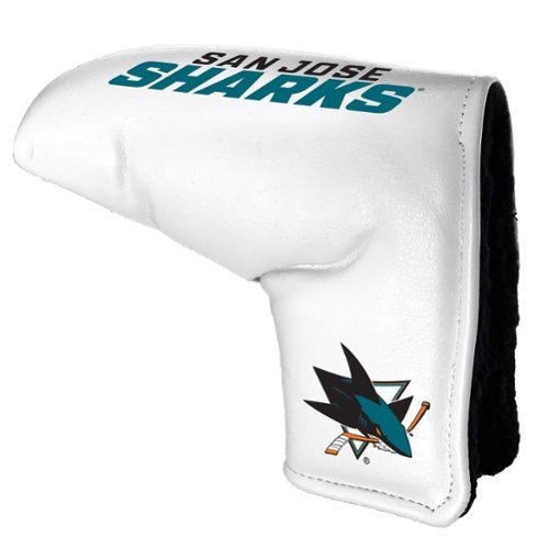 Team Golf - San Jose Sharks Tour Blade Putter Cover - White-Front_Standard 