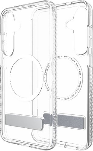 ZAGG Crystal Palace Snap MagSafe Compatible Case w/ Kickstand for Samsung S25+ - Clear BUY IN SAUDI ARABIA