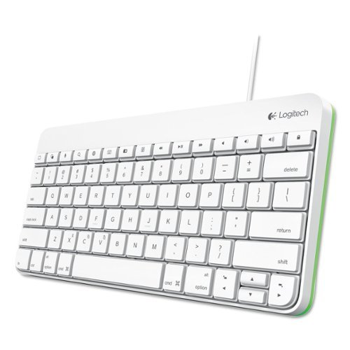 Logitech - 920-006341 Wired Keyboard for iPad - White-Front_Standard 