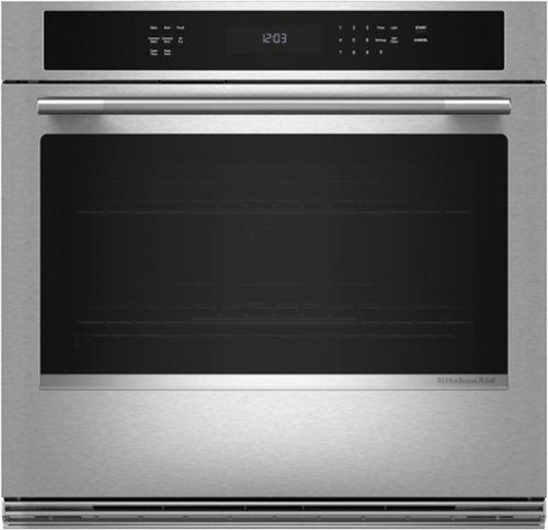 KitchenAid - 30" Built-In Electric Single Wall Oven with Air Fry Mode - Stainless Steel