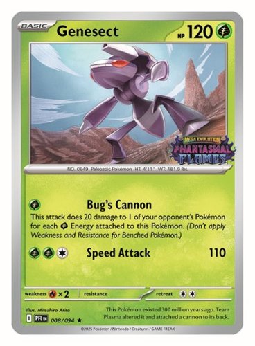  Pokmon - Pokemon TCG ME02/Phantasmal Flames Promo Card Q4 2025 - Genesect
