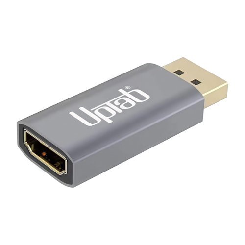 UPTab - DisplayPort 1.4 to HDMI 2.1 Active Dongle Adapter 8K@60Hz / 4K@120Hz HDR - Graphite-Front_Standard 