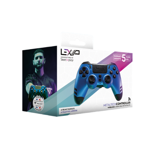 Lexip Wired PS4/PC Controller Blue JVAMUL00150 - Best Buy