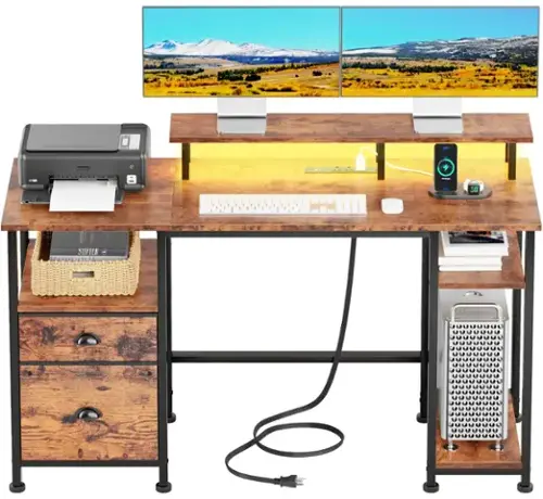 Rustic Brown 51in with Outlets