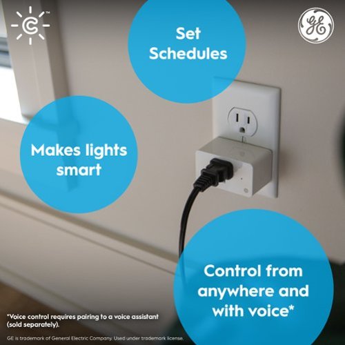 Cync Indoor Smart Plug, Matter Compatible, Works with Alexa and Google Home - White WORLDWIDE DELIVERY