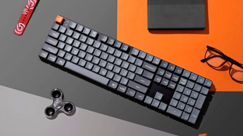 Keychron K5 Max 100% Custom Wireless RGB Mechanical Keyboard with Programmable QMK/VIA Hot-Swappable Red Switch - Black BUY IN MIDDLE EAST