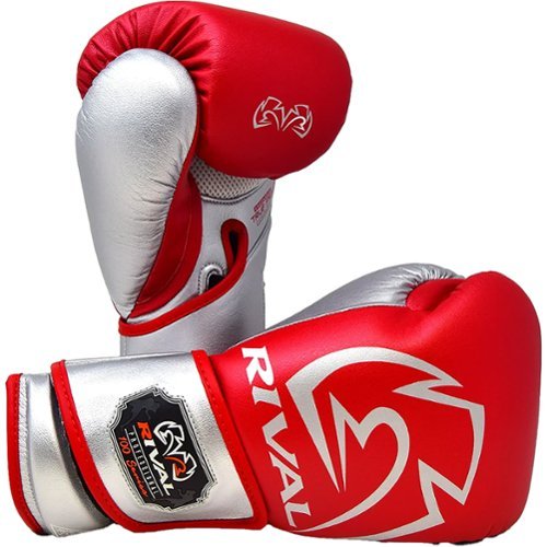 RIVAL - Boxing RB100 Professional Bag Glove - Medium - Red/Silver-Front_Standard 