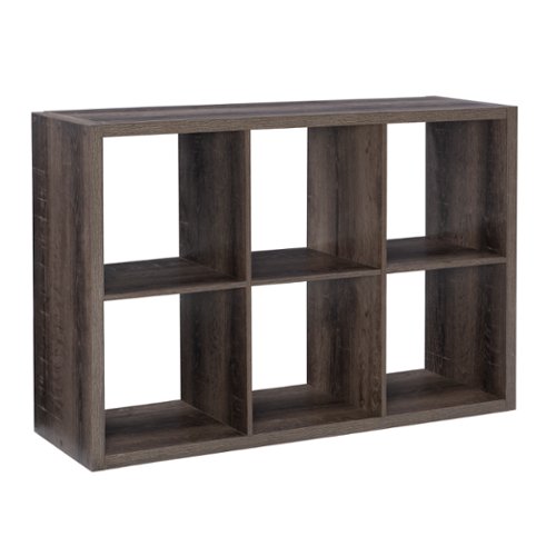 Linon Home Décor - Chabis 6-Cubby Storage Cabinet - Gray