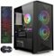 STGAubron - Prebuilt Gaming PC Desktop, Radeon RX 550 4G, Intel Core i5 up to 3.6GHz, 16G RAM, 512G SSD, Windows 11 Home - Black-Front_Standard