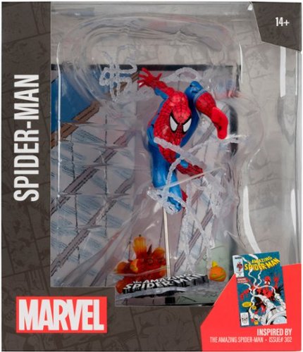 McFarlane Toys Marvel Spider-Man 1:10th Scale Collectible with Scene (The Amazing Spider-Man #302) HOW TO BUY