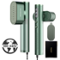 Oneisall - Portable Handheld Clothes Steamer Iron: Global Voltage,15s Fast Heat, 2 Steam Mode, Auto Shut-Off for Travel & Home Use - Green-Front_Standard