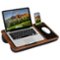 LapGear - Home Office Lap Desk (Fits up to 15.6" Laptop) - Espresso Woodgrain-Front_Standard