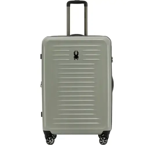 Front. Spyder - Spyder Rails 29 Inch Expandable Hardside Upright Suitcase with 360 Spinner Wheels, TSA Approved Lock - Moss Gray.
