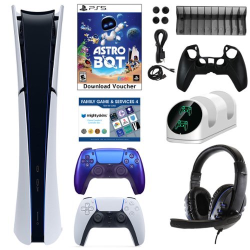PS5 Digital Astrobot Console with Accessories Kit, Voucher & Extra Dualsense Controller - PlayStation 5-Front_Standard 