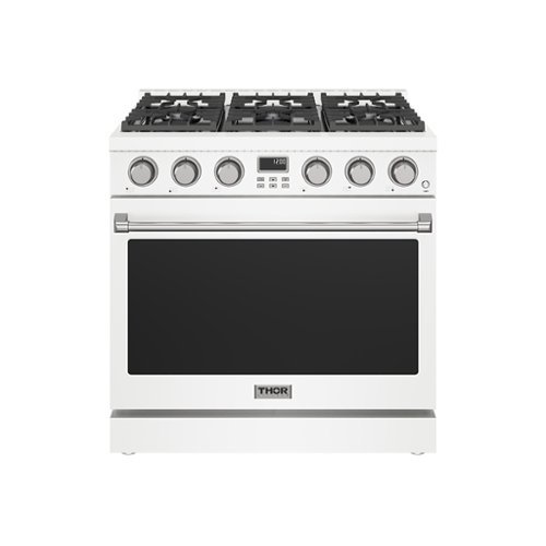 Thor Kitchen - 6.0 Cu. Ft. Freestanding LP Gas Convection Range - Matte White