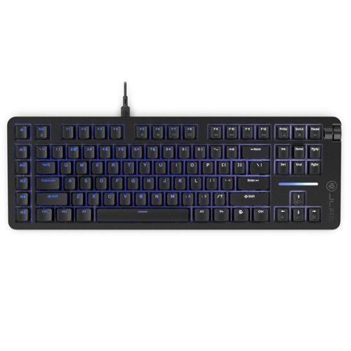 JLab - Midnight Mechanical Full-Size Wired Gaming Keyboard - Black-Front_Standard 