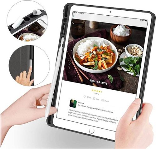 SaharaCase Folio Case for Apple iPad 10.2 (8th Generation 2020) and (9th Generation 2021) - Black/White GLOBAL SHIPPING