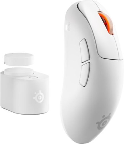 SteelSeries - Rival Pro Mini Wireless Optical Ergonomic Gaming Mouse with 8K Polling – Ultra-Wideband/RF for PC - Wireless - White
