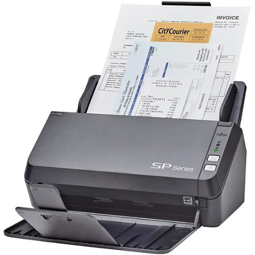 Ricoh - SP-1130Ne Easy-to-Use Color Duplex Document Scanner with Auto Document Feeder (ADF) and Twain Driver, PA03811-B035 - Black-Front_Standard 