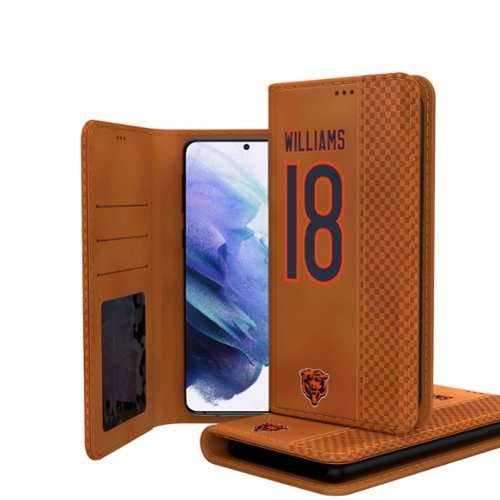 Keyscaper - NFL - Caleb Williams Chicago Bears Galaxy Folio Case - S24 - Brown-Front_Standard 