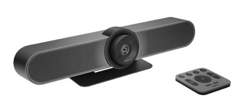 Logitech - MeetUp 4K Ultra HD Video Conferencing Camera for Small Conference Rooms - Black-Front_Standard 