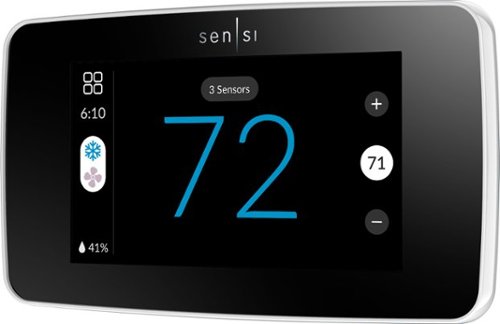 Emerson Sensi Touch 2 Smart Programmable Wi-Fi Thermostat-Works with Alexa - White Beveled Edge GLOBAL SHIPPING