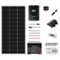 Renogy - Mountable Solar Panel Kit (100W Panel, 50ah Lithium Ion Battery & Accy's) - Black-Front_Standard
