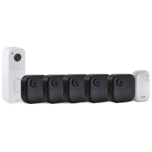 Outdoor 4 5-Camera System with Sync Module Core + Blink Video Doorbell - Black-Front_Standard 
