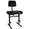 5 CORE - Piano Bench 3" Padded Cushioned Stool w Backrest Heavy Duty Musician Chair Height Adjustable - Black-Front_Standard