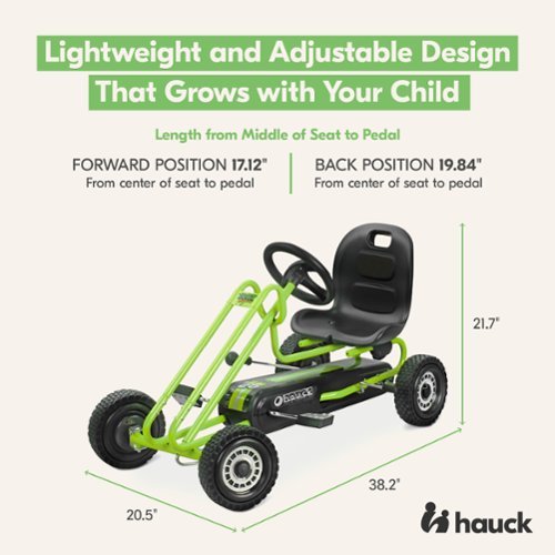 hauck Ergonomic Pedal Ride On Go Kart Toys for Boys and Girls Ages